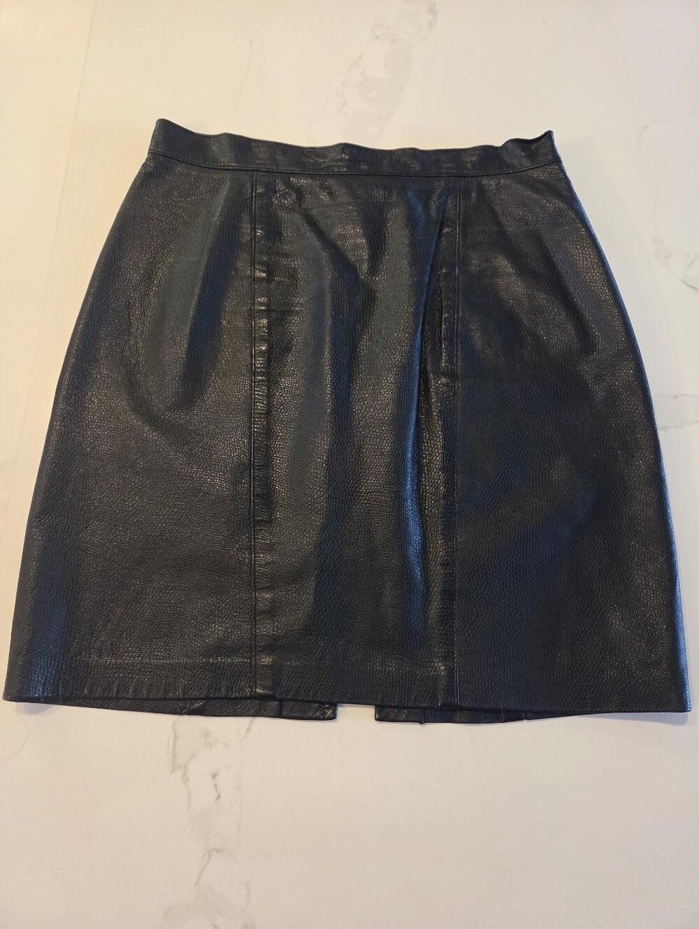 Vintage Danier Sport Pebbled Leather Skirt